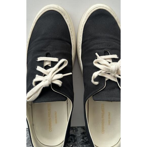 Common Projects Four Hole Black Canvas Sneakers EU 41 main image 9